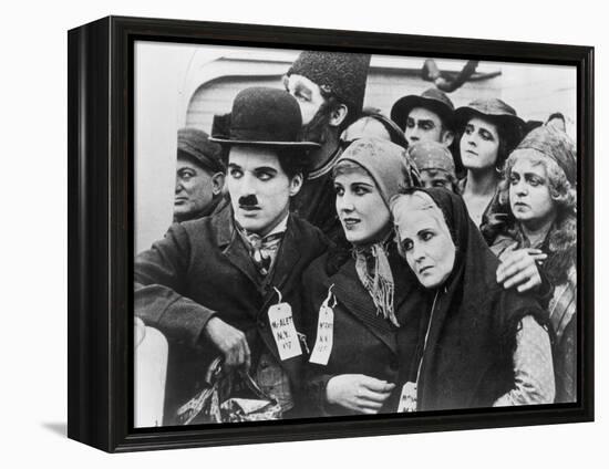 Chaplin: 'The Immigrant'-null-Framed Premier Image Canvas