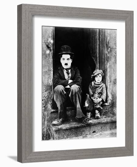 Chaplin: The Kid, 1921-Charlie Chaplin-Framed Giclee Print
