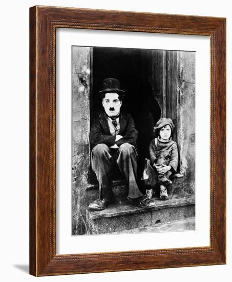 Chaplin: The Kid, 1921-Charlie Chaplin-Framed Giclee Print