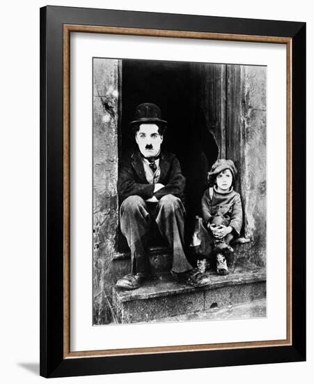 Chaplin: The Kid, 1921-Charlie Chaplin-Framed Giclee Print