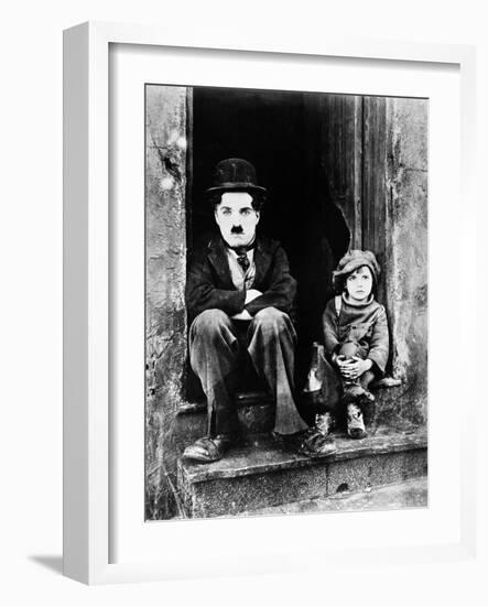 Chaplin: The Kid, 1921-Charlie Chaplin-Framed Giclee Print