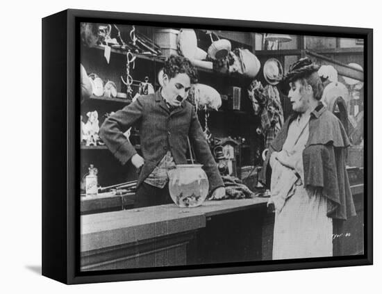 Chaplin: 'The Pawnshop'-null-Framed Premier Image Canvas