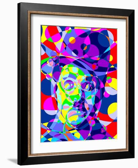 Chaplin-Cristian Mielu-Framed Art Print