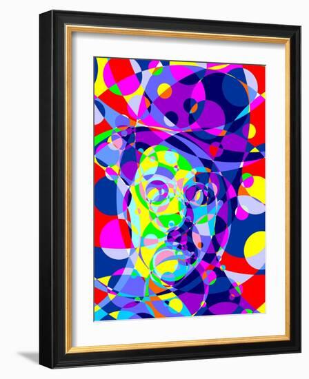 Chaplin-Cristian Mielu-Framed Art Print