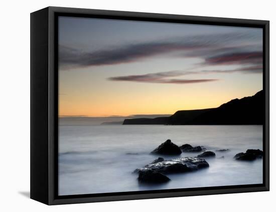 Chapman's Pool at Dusk, Dorset, UK-Ross Hoddinott-Framed Premier Image Canvas