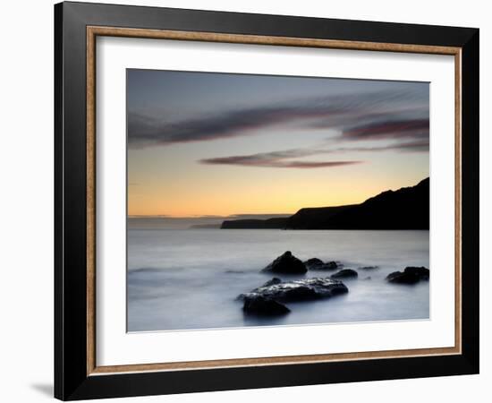 Chapman's Pool at Dusk, Dorset, UK-Ross Hoddinott-Framed Photographic Print