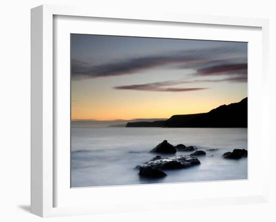 Chapman's Pool at Dusk, Dorset, UK-Ross Hoddinott-Framed Photographic Print