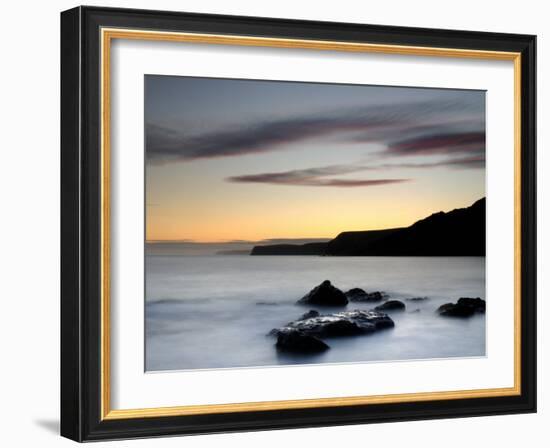 Chapman's Pool at Dusk, Dorset, UK-Ross Hoddinott-Framed Photographic Print