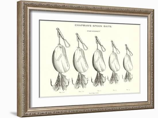 Chapman's Spoon Lures-null-Framed Art Print