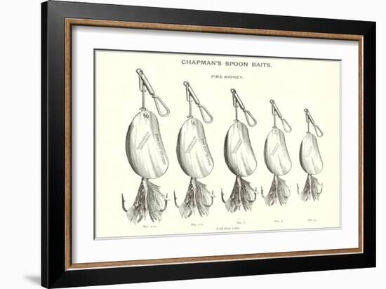 Chapman's Spoon Lures-null-Framed Art Print