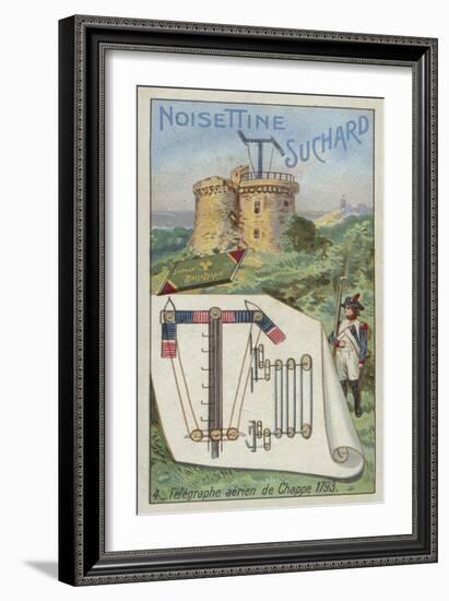 Chappe's Telegraph, 1793-null-Framed Giclee Print