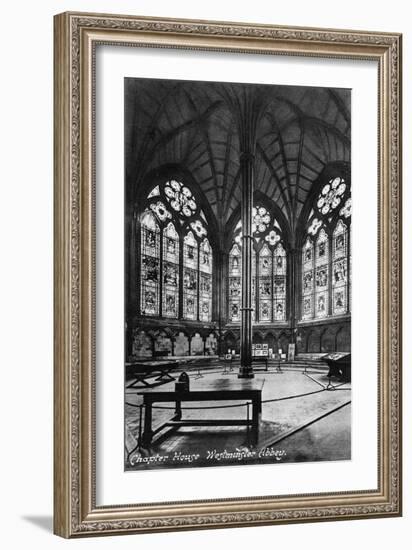 Chapter House, Westminster Abbey, 20th Century-Valentine & Sons-Framed Giclee Print