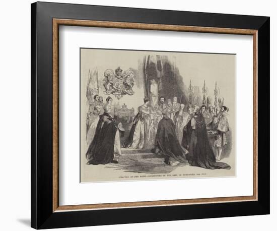 Chapter of the Bath, Investiture of the Earl of Dundonald, 12 July-null-Framed Giclee Print