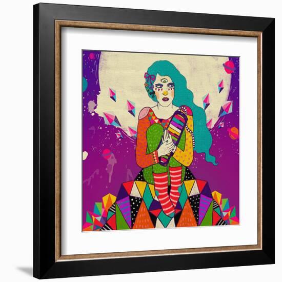 Char-Diela Maharanie-Framed Art Print