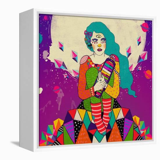 Char-Diela Maharanie-Framed Stretched Canvas