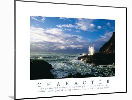 Character - Crashing Waves-unknown unknown-Mounted Photo