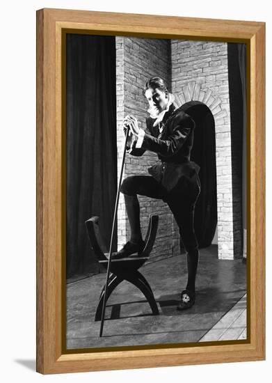 Character from a Production of Shakespeares Twelfth Night, Worksop College, Derbyshire, 1960-Michael Walters-Framed Premier Image Canvas