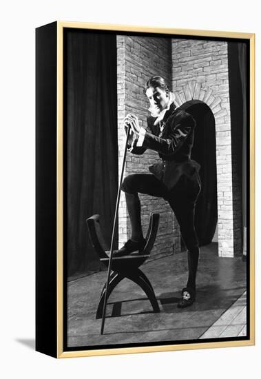 Character from a Production of Shakespeares Twelfth Night, Worksop College, Derbyshire, 1960-Michael Walters-Framed Premier Image Canvas