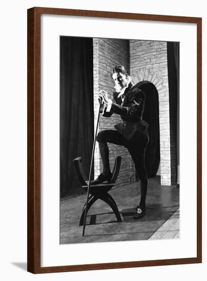 Character from a Production of Shakespeares Twelfth Night, Worksop College, Derbyshire, 1960-Michael Walters-Framed Photographic Print