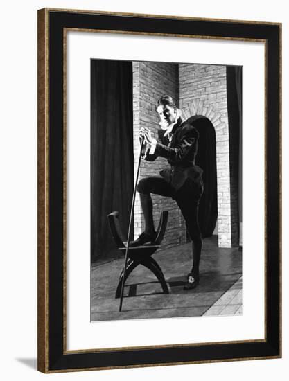 Character from a Production of Shakespeares Twelfth Night, Worksop College, Derbyshire, 1960-Michael Walters-Framed Photographic Print