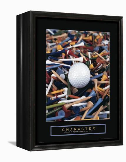 Character - Golf Tees-Unknown Unknown-Framed Stretched Canvas