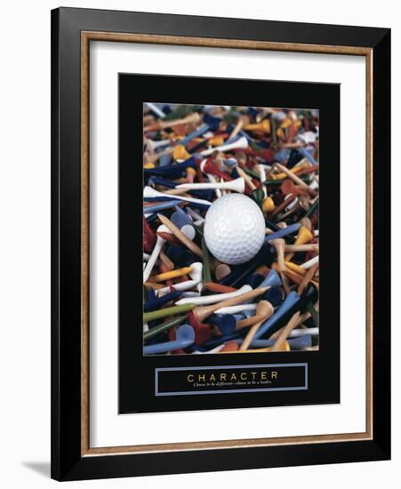 Character - Golf Tees-Unknown Unknown-Framed Photo