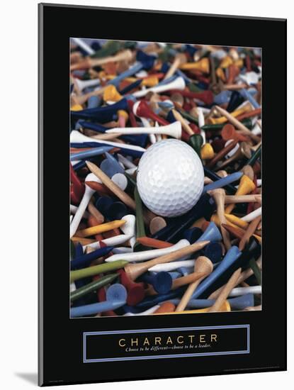 Character - Golf Tees-Unknown Unknown-Mounted Photo
