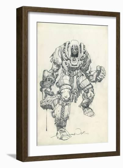 Character Pencils-Walter Simonson-Framed Art Print