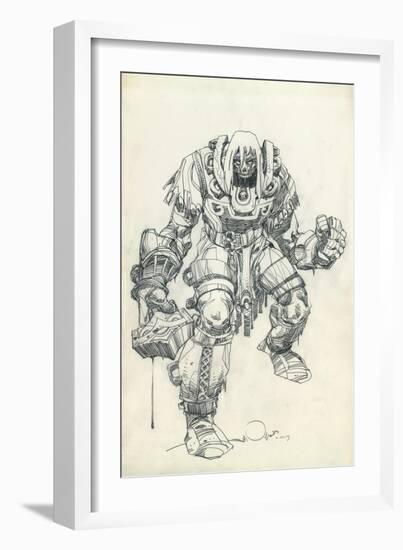 Character Pencils-Walter Simonson-Framed Art Print