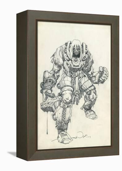 Character Pencils-Walter Simonson-Framed Stretched Canvas