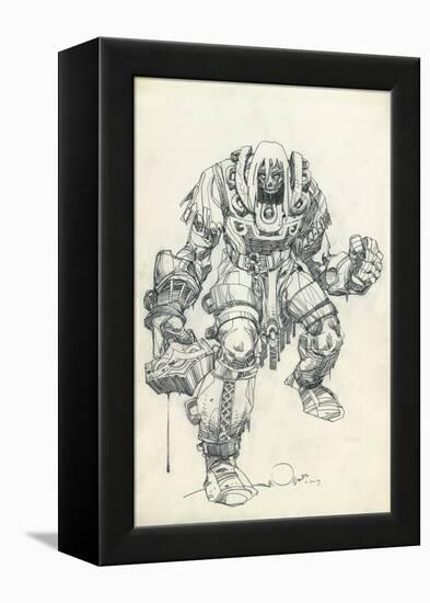 Character Pencils-Walter Simonson-Framed Stretched Canvas