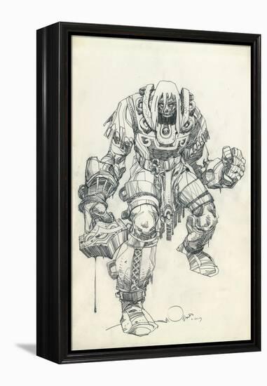 Character Pencils-Walter Simonson-Framed Stretched Canvas