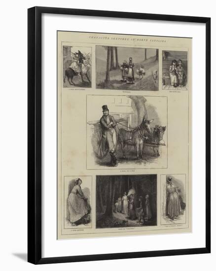 Character Sketches in North Carolina-null-Framed Giclee Print