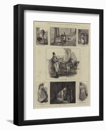 Character Sketches in North Carolina-null-Framed Giclee Print