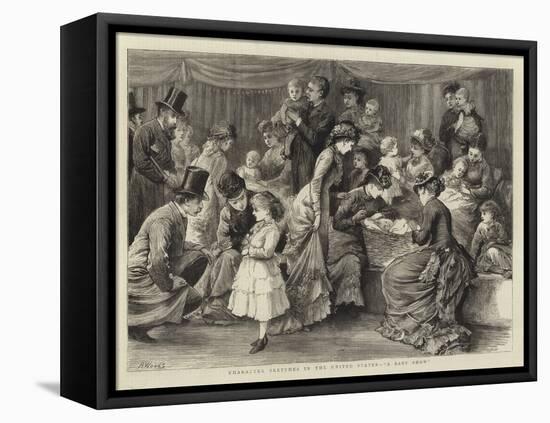 Character Sketches in the United States, A Baby Show-Henry Woods-Framed Premier Image Canvas