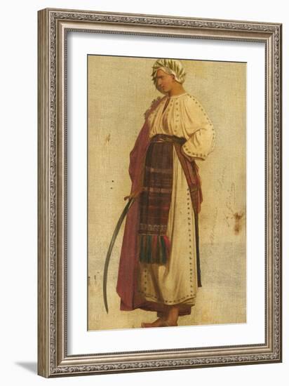 Character Symbolising Turkey (Oil on Canvas)-Jean Leon Gerome-Framed Giclee Print