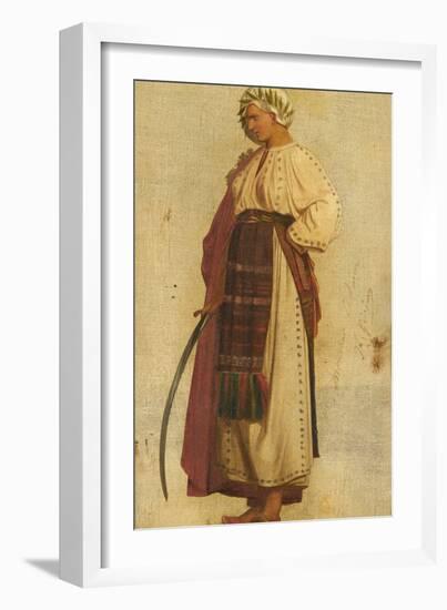 Character Symbolising Turkey (Oil on Canvas)-Jean Leon Gerome-Framed Giclee Print