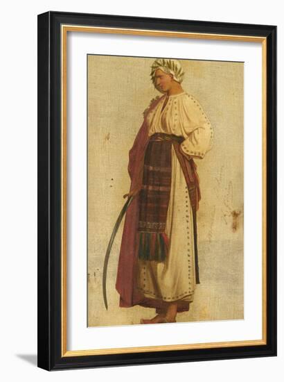 Character Symbolising Turkey (Oil on Canvas)-Jean Leon Gerome-Framed Giclee Print