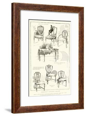 Characteristic Hepplewhite Furniture Giclee Print By Art Com