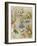 Characters from 'Alice in Wonderland' (Colour Engraving)-John Tenniel-Framed Giclee Print