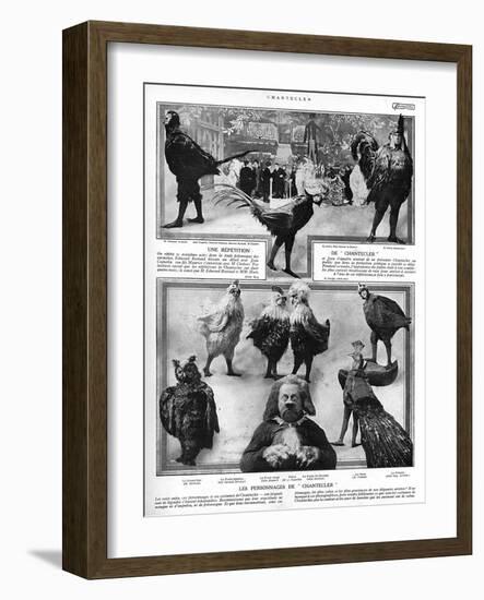 Characters from the Play Chantecler by Rostand, 1910-G. Larcher-Framed Art Print