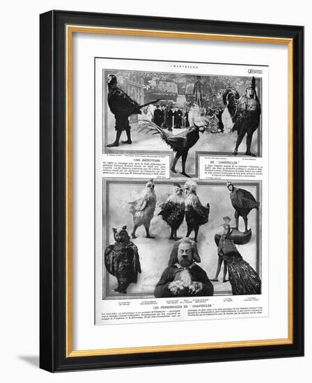 Characters from the Play Chantecler by Rostand, 1910-G. Larcher-Framed Art Print