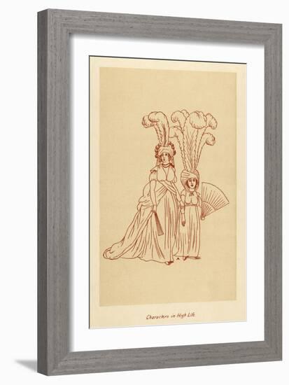 Characters in High Life, C. 1796-John Ashton-Framed Art Print