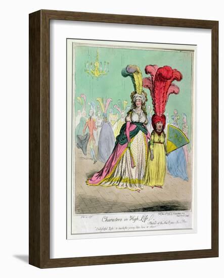 Characters in High Life, Published by Hannah Humphrey in 1795-James Gillray-Framed Giclee Print