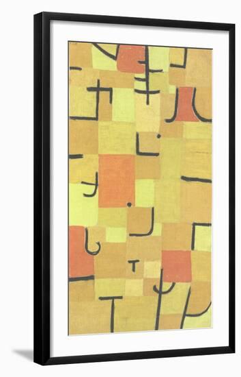 Characters in Yellow-Paul Klee-Framed Collectable Print