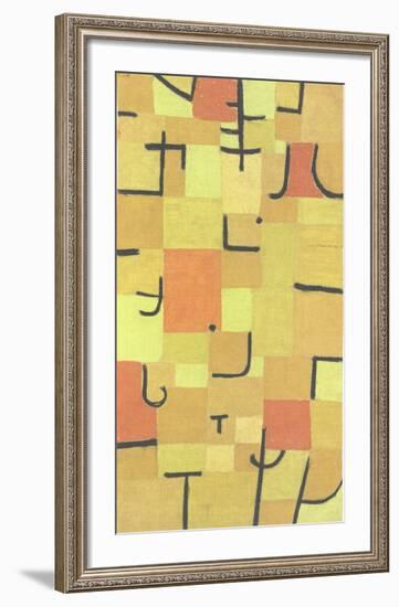 Characters in Yellow-Paul Klee-Framed Collectable Print