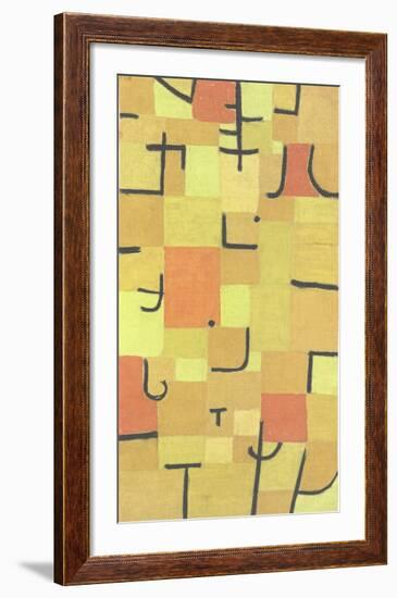 Characters in Yellow-Paul Klee-Framed Collectable Print