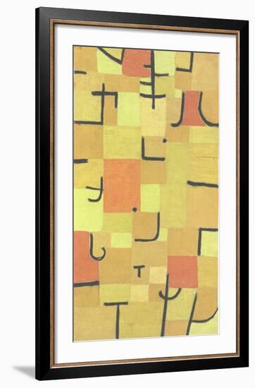 Characters in Yellow-Paul Klee-Framed Collectable Print