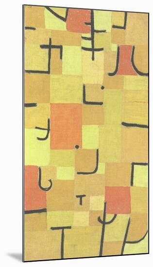 Characters in Yellow-Paul Klee-Mounted Collectable Print