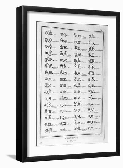 Characters of Chemistry, 1751-1777-Valentina Baratti-Framed Giclee Print